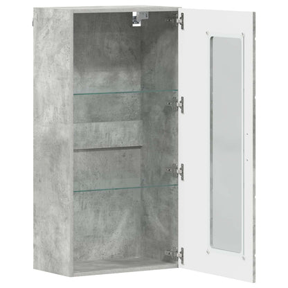 Wooden Cabinet Concrete Grey Engineered Wood
