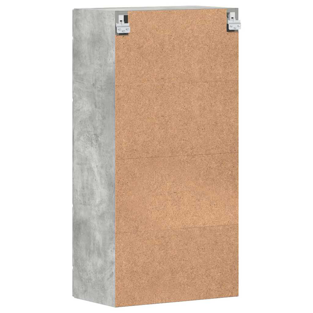 Wooden Cabinet Concrete Grey 50 x 29 x 100 cm Engineered Wood