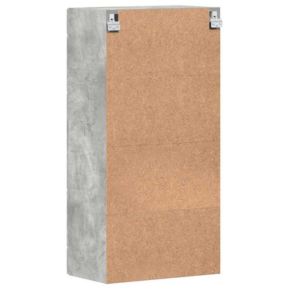 Wooden Cabinet Concrete Grey 50 x 29 x 100 cm Engineered Wood