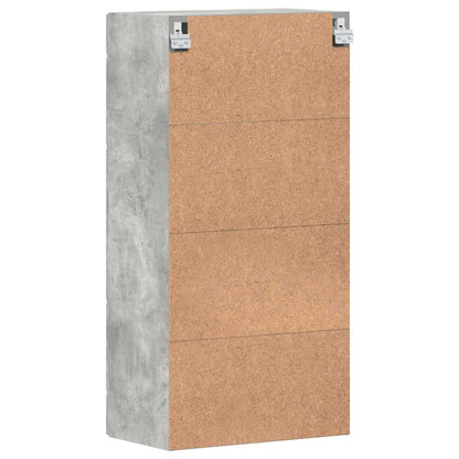 Wooden Cabinet Concrete Grey 50 x 29 x 100 cm Engineered Wood