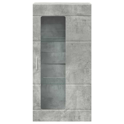 Wooden Cabinet Concrete Grey 50 x 29 x 100 cm Engineered Wood