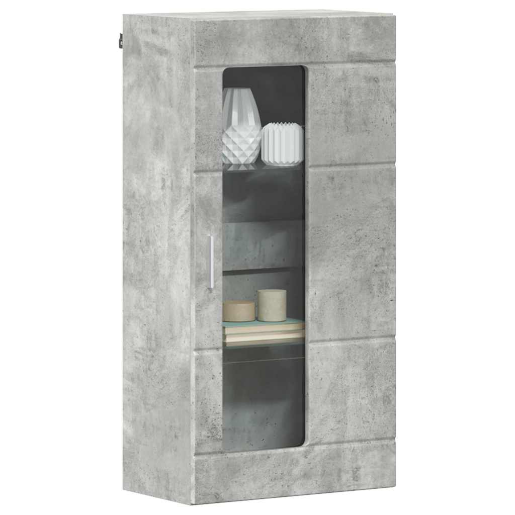 Wooden Cabinet Concrete Grey 50 x 29 x 100 cm Engineered Wood