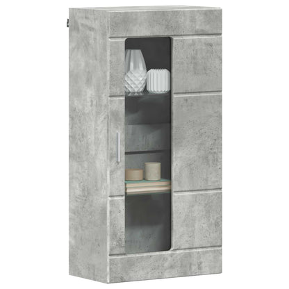 Wooden Cabinet Concrete Grey 50 x 29 x 100 cm Engineered Wood