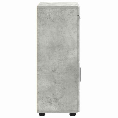 Wooden Cabinet Concrete Grey 50 x 29 x 100 cm Engineered Wood