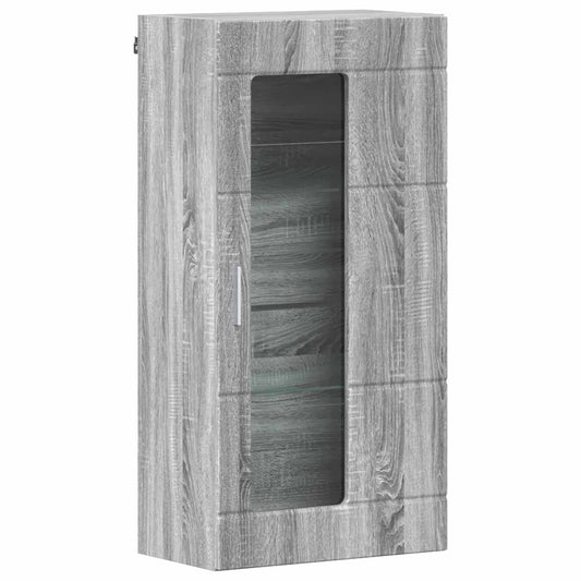 Wooden Cabinet Grey Sonoma Engineered Wood