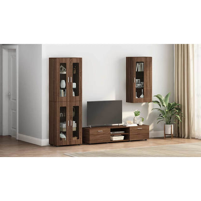 Wooden Cabinet Brown Oak 50 x 29 x 100 cm Engineered Wood