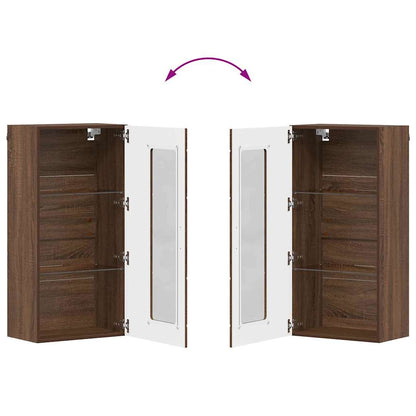 Wooden Cabinet Brown Oak 50 x 29 x 100 cm Engineered Wood