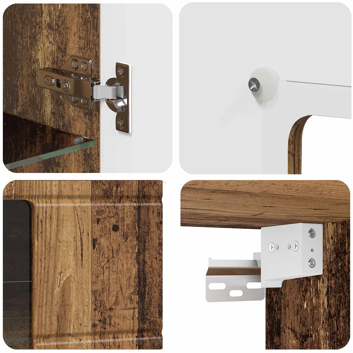 Wooden Cabinet Old Wood 50 x 29 x 100 cm Engineered Wood