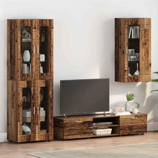 Wall-Mounted Cabinet FLORIN 50 x 29 x 100 cm Old Wood