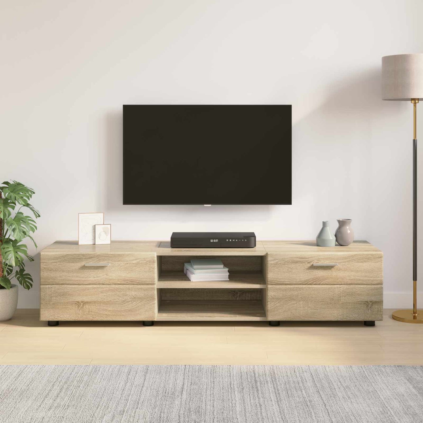 Wooden Cabinet Sonoma Oak 150 x 39 x 30 cm Engineered Wood