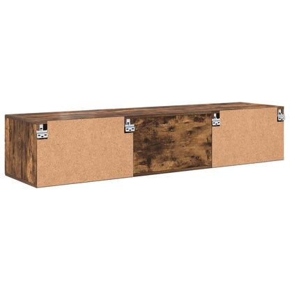 Wooden Cabinet Smoked Oak 150 x 39 x 30 cm Engineered Wood