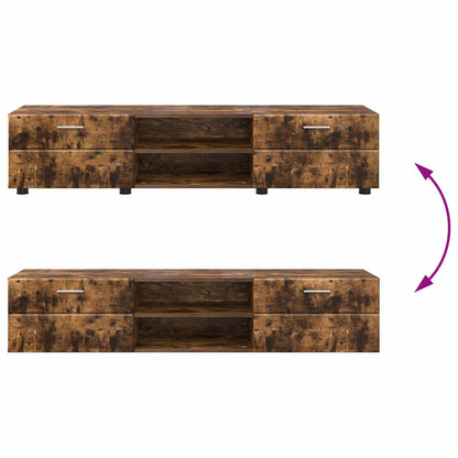 Wooden Cabinet Smoked Oak 150 x 39 x 30 cm Engineered Wood