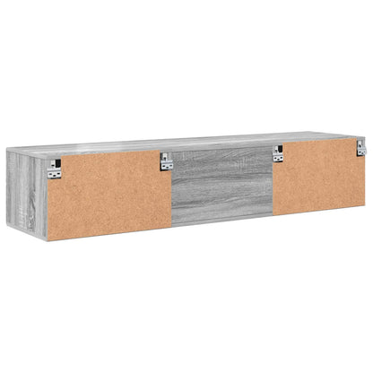 Wooden Cabinet Grey Sonoma 150 x 39 x 30 cm Engineered Wood