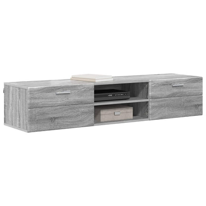 Wooden Cabinet Grey Sonoma 150 x 39 x 30 cm Engineered Wood