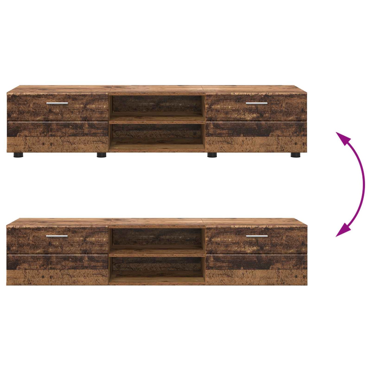 Wooden Cabinet Old Wood 150 x 39 x 30 cm Engineered Wood