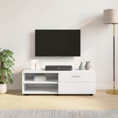 Wooden Cabinet White 100.5 x 39 x 30 cm Engineered Wood