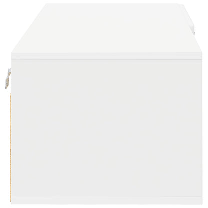 Wooden Cabinet White 100.5 x 39 x 30 cm Engineered Wood