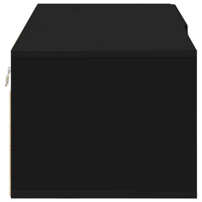 Wooden Cabinet Black 100.5 x 39 x 30 cm Engineered Wood