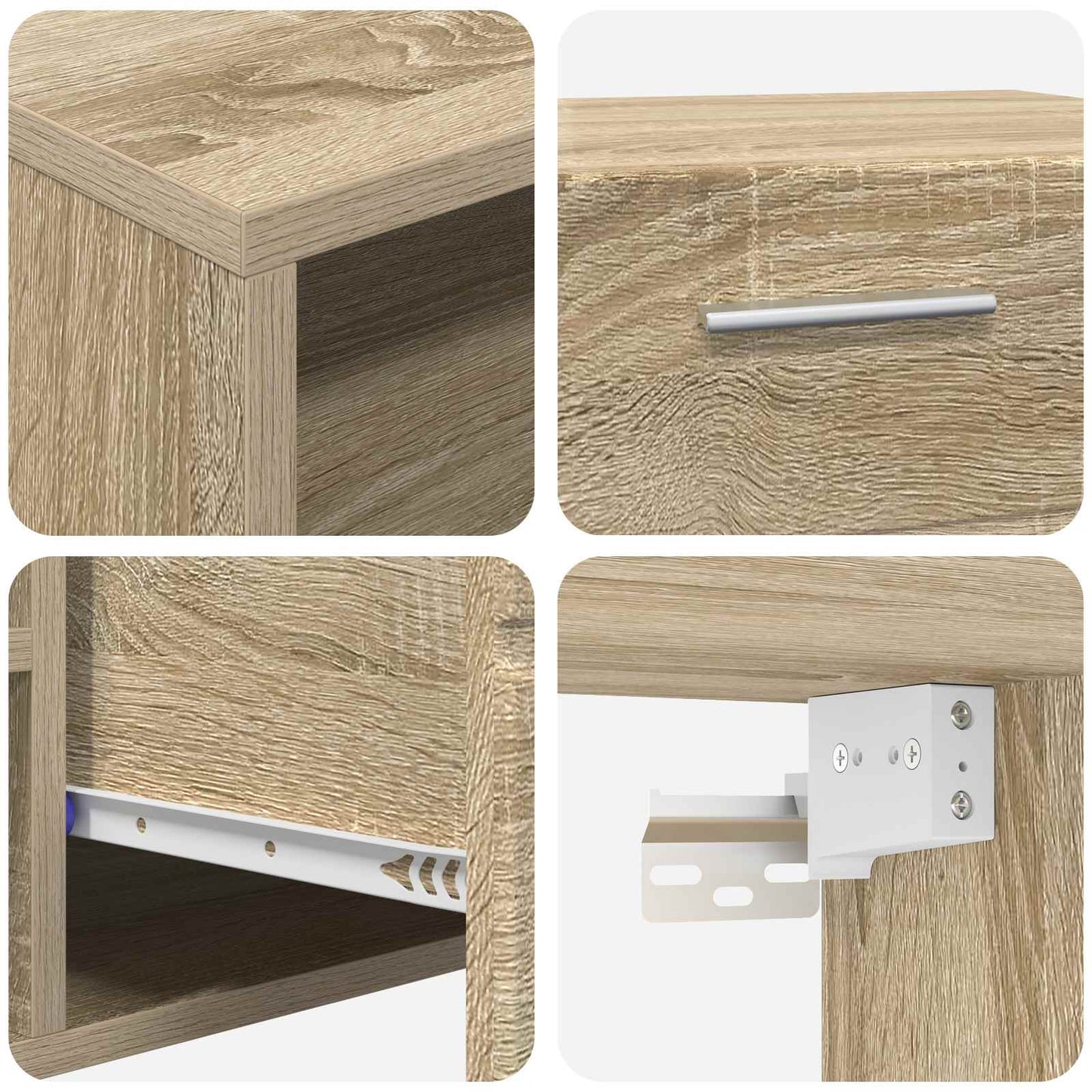 Wooden Cabinet Sonoma Oak 100.5 x 39 x 30 cm Engineered Wood