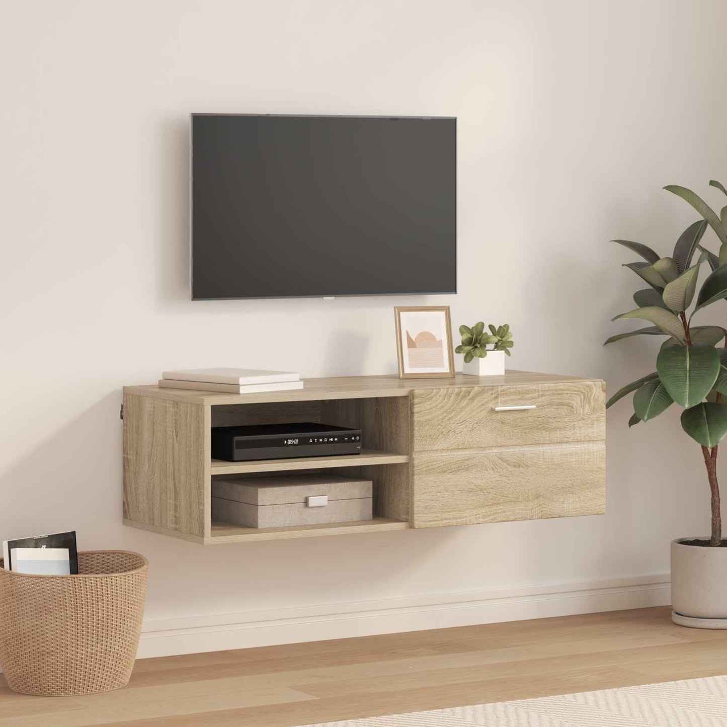 Wooden Cabinet Sonoma Oak 100.5 x 39 x 30 cm Engineered Wood