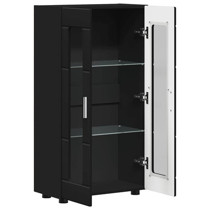 Sideboard FLORIN 55.5 x 29 x 100 cm Black Engineered Wood