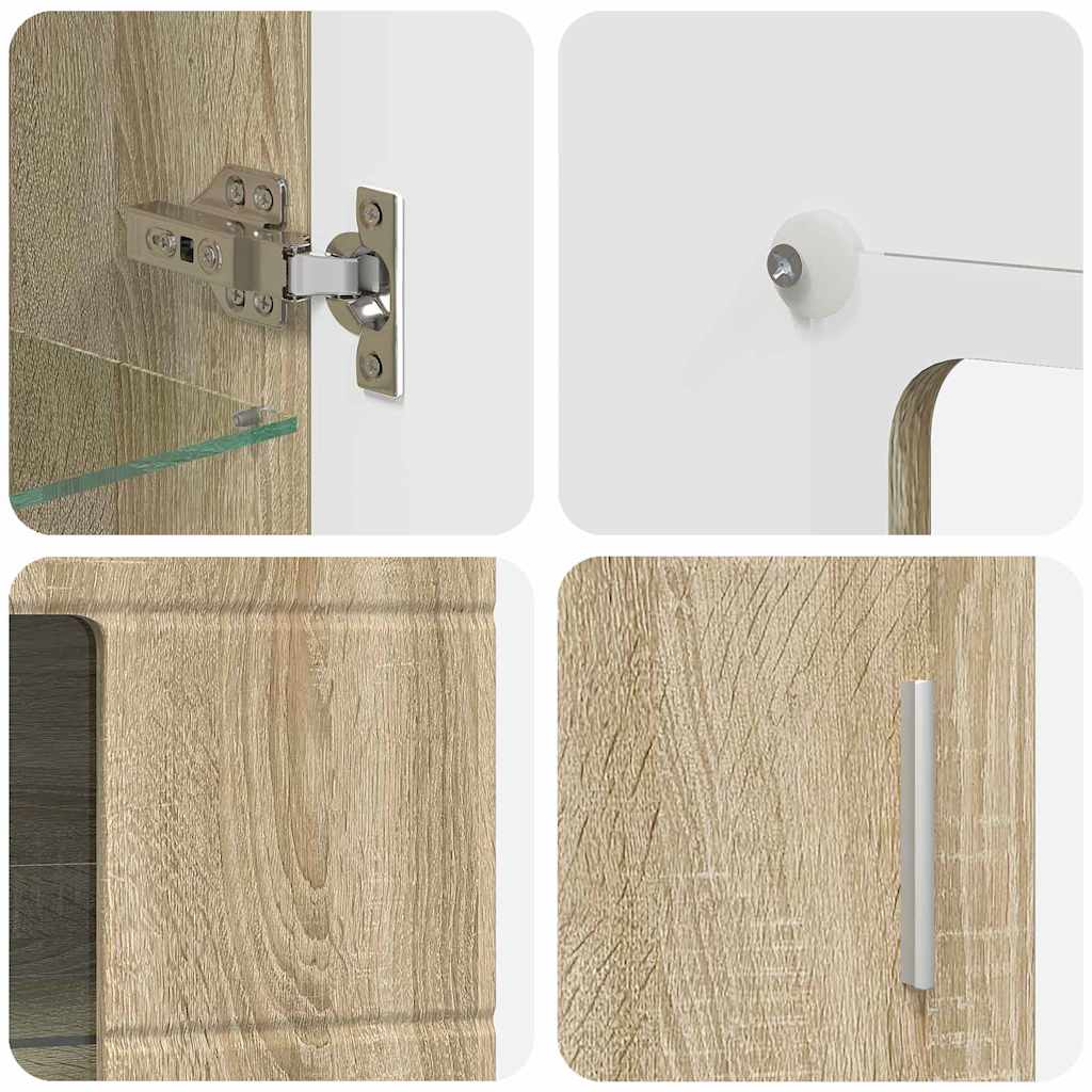 Sideboard FLORIN Sonoma Oak 55.5 x 29 x 100 cm Engineered Wood