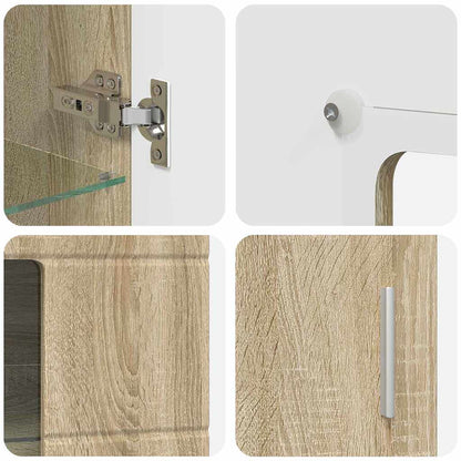 Sideboard FLORIN Sonoma Oak 55.5 x 29 x 100 cm Engineered Wood