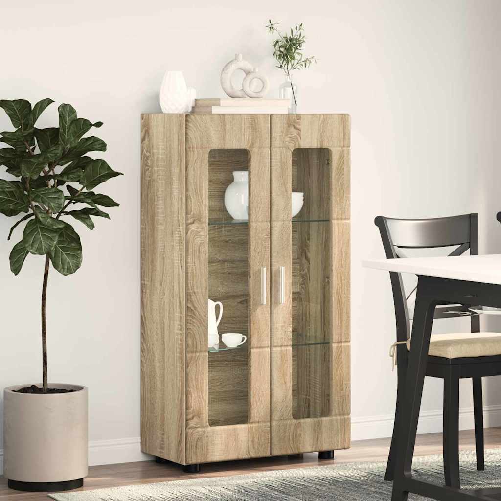 Sideboard FLORIN Sonoma Oak 55.5 x 29 x 100 cm Engineered Wood