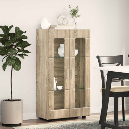Sideboard FLORIN 55.5 x 29 x 100 cm Sonoma Oak Engineered Wood