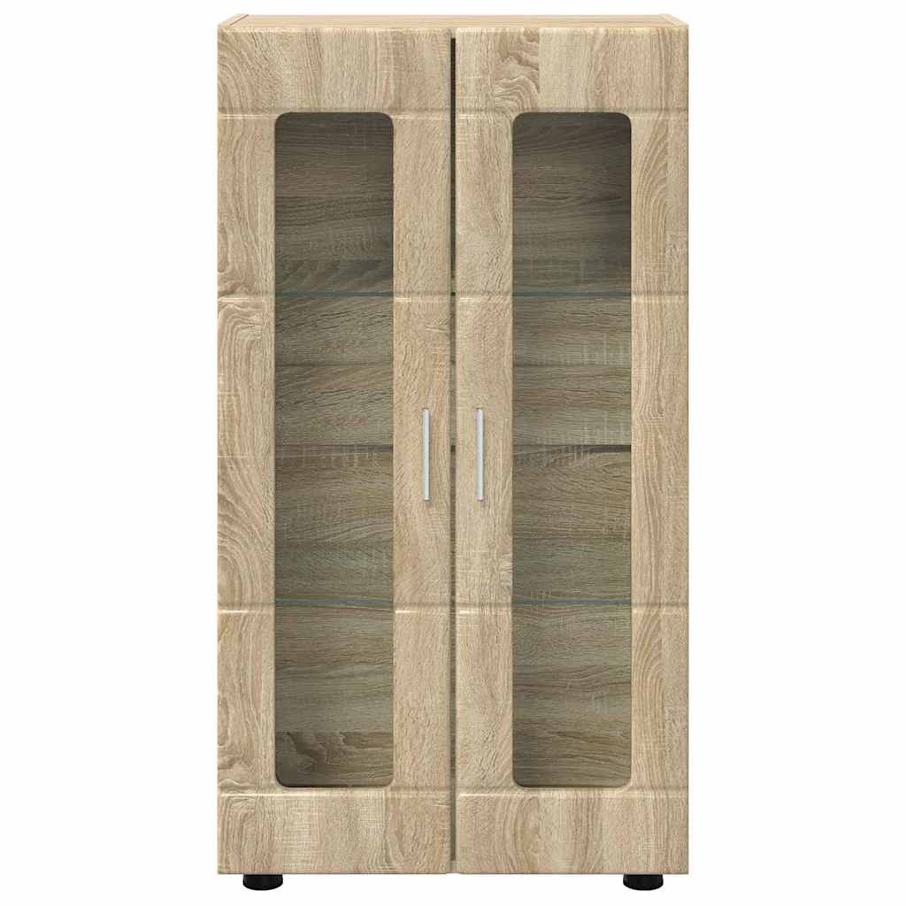 Sideboard FLORIN Sonoma Oak 55.5 x 29 x 100 cm Engineered Wood
