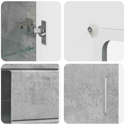 Sideboard FLORIN 55.5 x 29 x 100 cm Concrete Grey