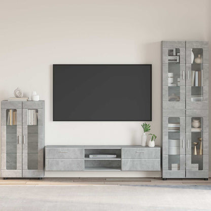 Sideboard FLORIN 55.5 x 29 x 100 cm Concrete Grey
