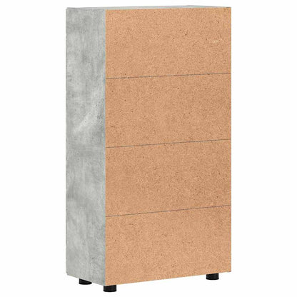Sideboard with Shelf FLORIN Concrete Grey 55.5 x 29 x 100 cm