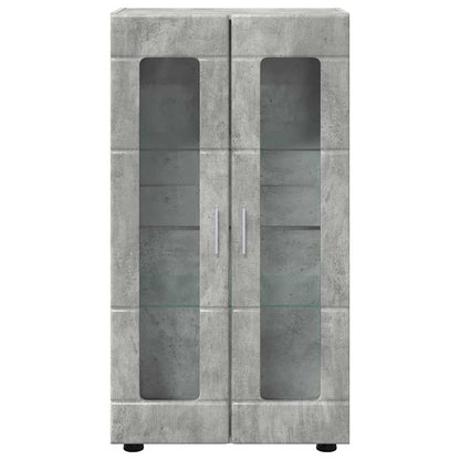 Sideboard with Shelf FLORIN Concrete Grey 55.5 x 29 x 100 cm