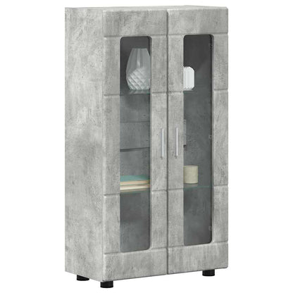 Sideboard with Shelf FLORIN Concrete Grey 55.5 x 29 x 100 cm
