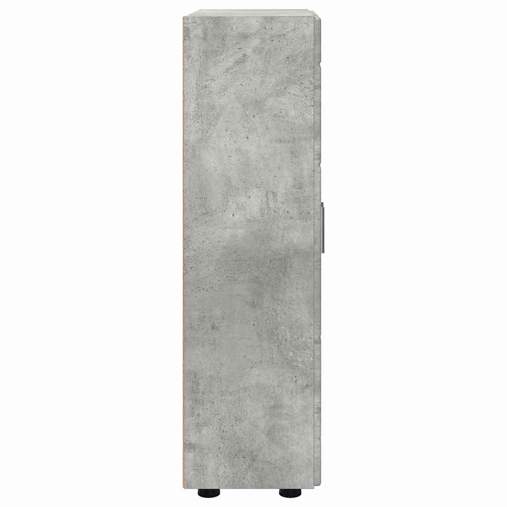 Sideboard with Shelf FLORIN Concrete Grey 55.5 x 29 x 100 cm