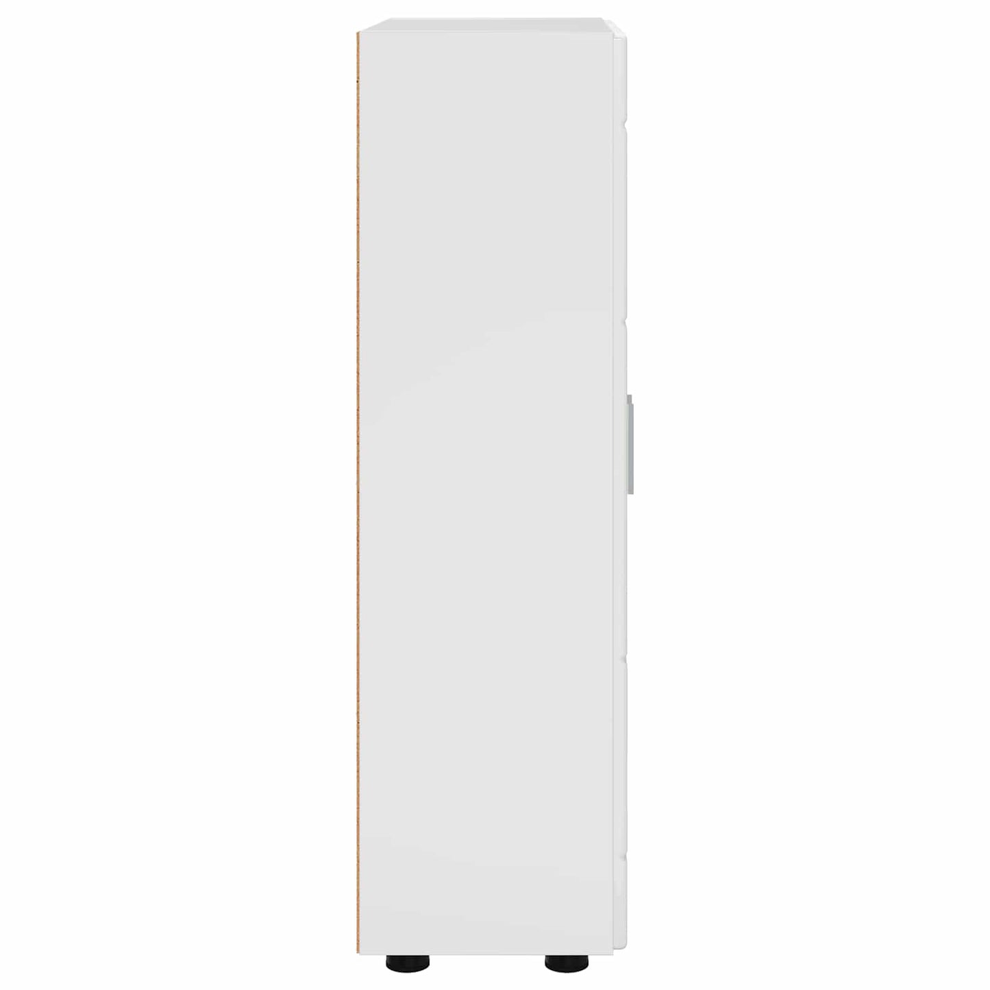 Sideboard with Shelf FLORIN High Gloss White 55.5 x 29 x 100 cm