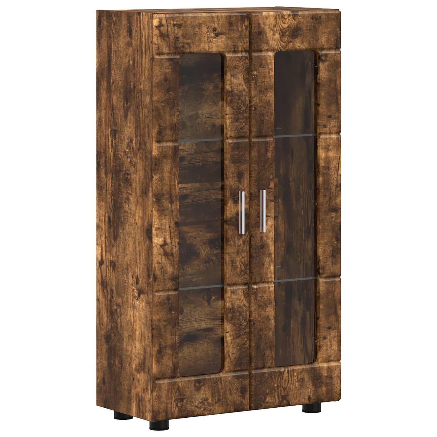 Sideboard FLORIN Smoked Oak 55.5 x 29 x 100 cm Engineered Wood