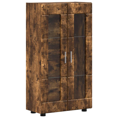 Sideboard FLORIN 55.5 x 29 x 100 cm Smoked Oak Engineered Wood