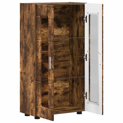Sideboard FLORIN 55.5 x 29 x 100 cm Smoked Oak Engineered Wood