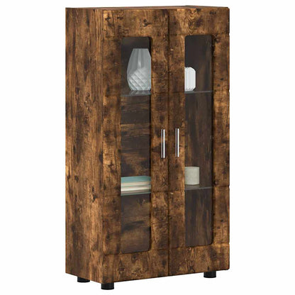 Sideboard FLORIN Smoked Oak 55.5 x 29 x 100 cm Engineered Wood