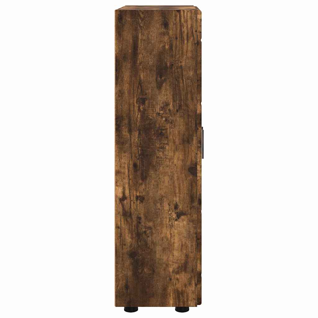 Sideboard FLORIN Smoked Oak 55.5 x 29 x 100 cm Engineered Wood