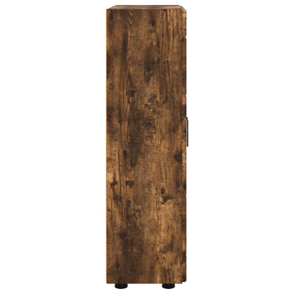 Sideboard FLORIN Smoked Oak 55.5 x 29 x 100 cm Engineered Wood