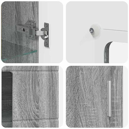 Sideboard FLORIN Grey Sonoma 55.5 x 29 x 100 cm Engineered Wood