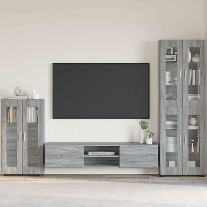 Sideboard FLORIN Grey Sonoma 55.5 x 29 x 100 cm Engineered Wood