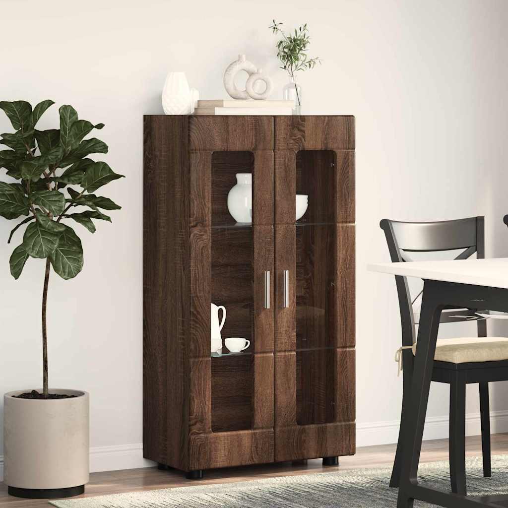 Sideboard FLORIN Brown Oak 55.5 x 29 x 100 cm Engineered Wood