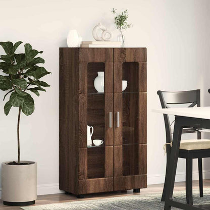 Sideboard FLORIN Brown Oak 55.5 x 29 x 100 cm Engineered Wood