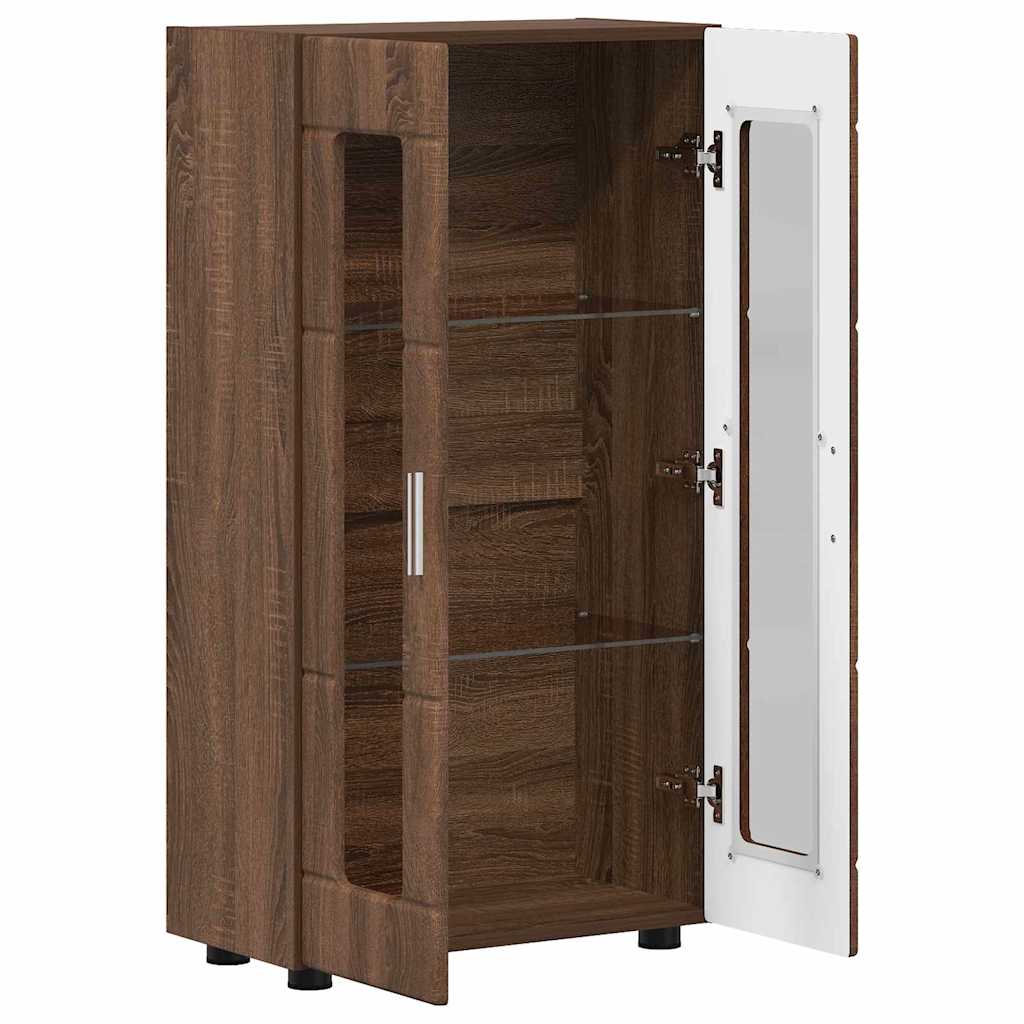Sideboard FLORIN Brown Oak 55.5 x 29 x 100 cm Engineered Wood