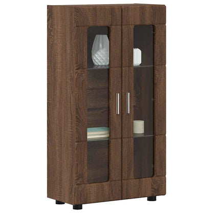 Sideboard FLORIN Brown Oak 55.5 x 29 x 100 cm Engineered Wood