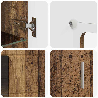 Sideboard FLORIN Old Wood 55.5 x 29 x 100 cm Engineered Wood
